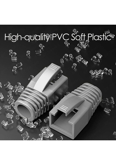 Rj45 Cat6/cat6a/cat7 Gerilim  Boot Koruma Kılıfı 10 Adet