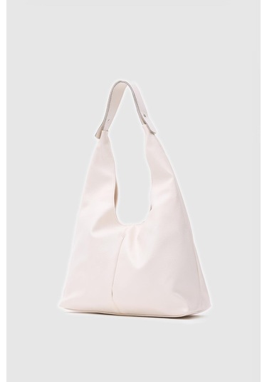 Zaura Salaş Omuz Çantası Krem Krem