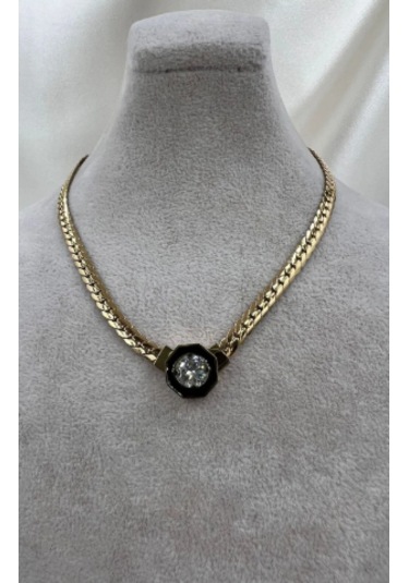 Bb Çelik Serenay Serisi Tektaş Kolye Altın - Beyaz