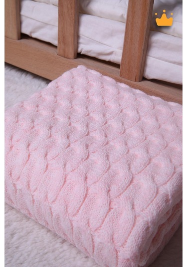 Babyhola 90x100cm Triko Kız Erkek Bebek Battaniye Tv Diz Battaniyesi 12642 001