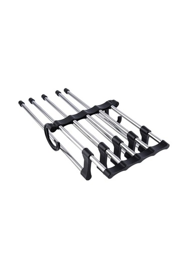 Dancemonkey 1 Adet Dolap Organizatörü Pantolon Raf Askılı Düzenleyici Ahşap