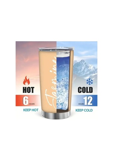 Trendooze Kişiye Özel İşlemeli Paslanmaz Light Blue Termos Bulaşık Makinesine Girmez Açık Mavi Açık Mavi