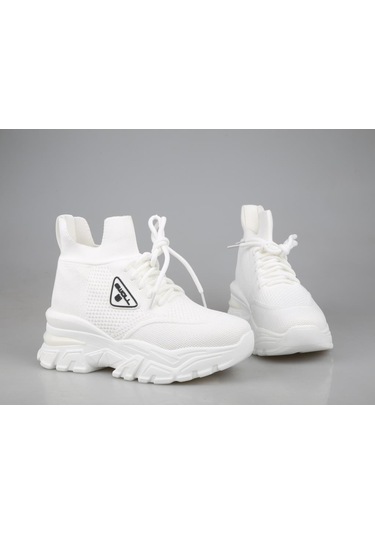Ewoll 241-1007 Beyaz Kadın Sneakers 001
