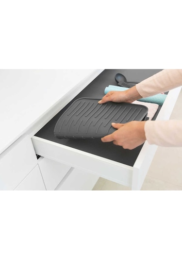 Brabantia Dark Grey Silikon Bulaşık Kurutma Matı Siyah