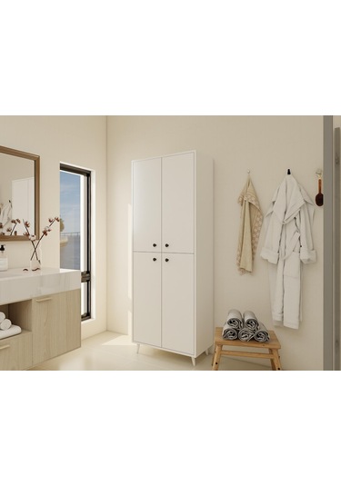 Vadi Çok Amaçlı Beyaz Renk Dolap Beyaz - Beyaz