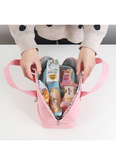 Kadınlar İçin Çift Bölmeli Yalıtımlı Öğle Yemeği Çantaları, Erkekler İçin Yalıtımlı Tote Çanta, S İçin Hafif Ve Taşınabilir Öğle Yemeği Kutusu Çok Renkli