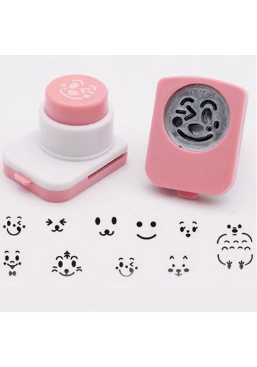 Dıy Gülümseyen Pirinç Topları Yüz Laver Yosun Kalıp Suşi Onigiri Kabartma Cihazı