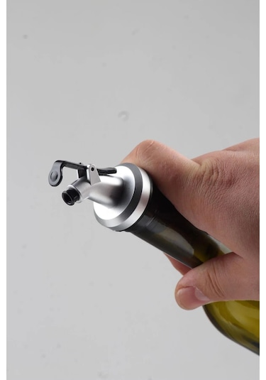 Ahşap Stantlı Amber 2'li 750 Ml Zeytinyağı Sıvıyağ Şişesi Yağd...