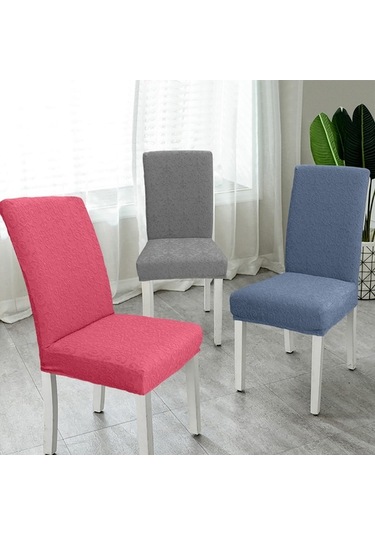 Pazly Yemek Sandalyesi Kılıfı, Yüksek Esnek Kapaklı, Yıkanabilir Jakarlı Desen, Yeşil, Ev Parti Otel Düğün İçin Yeşil