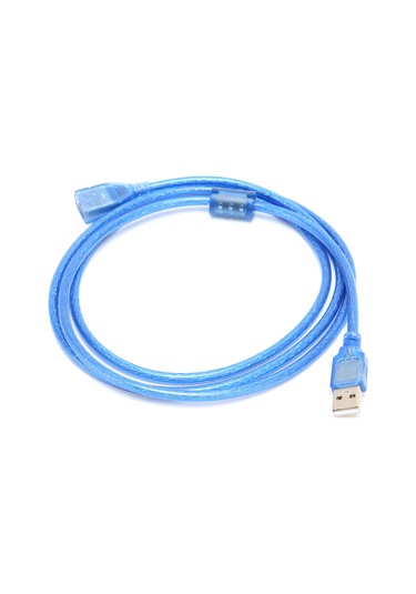 Veri Hattı Erkek - Dişi Pirinç Çift Ekranlı Usb 2.0 Uzatma Kablosu Veri Aktarımı İçin 1,5 Metre