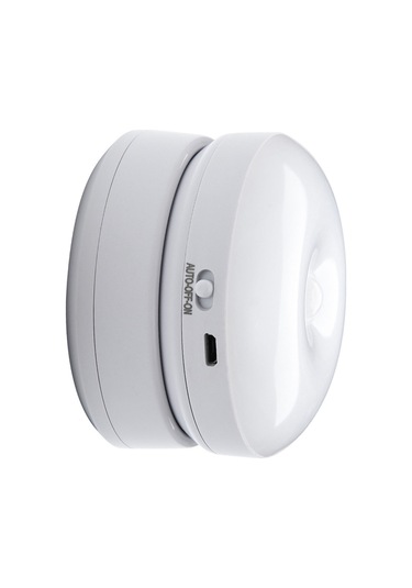 Hareket Sensörlü Gece Lambası 360 Derece Dönebilen Led Şarj Edilebilir Hareketle Etkinleştirilen Gece Lambası Merdiven Duvar Dolap Dolap Beyaz Işık Diğer