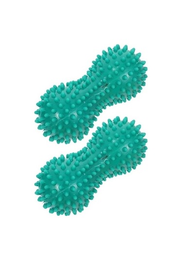 Yeşil 2 Adet Masaj Fıstık Topları Ayak Ayak Rulo Masajı Plastik Pvc Şekilli Fitness Cihazı Ofzrc3 Çok Renkli