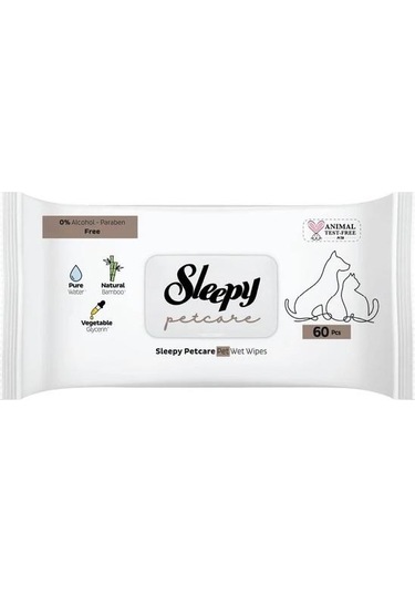 Sleepy Petcare Evcil Hayvan Şampuanı 500 ML + Islak Bakım Havlusu 3 x 60'lı