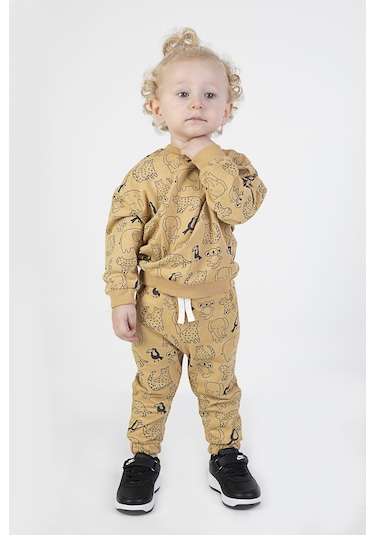 Erkek Bebek&çocuk İki İplik Kumaş Orta Kalınlıkta Örme Basic Alt Üst Eşofman Takımı 001