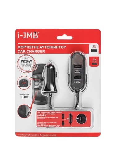 Araç Hızlı Şarj Cihazı 3 Usb Port+1type-c Usb-c 4lü Çakmaklık