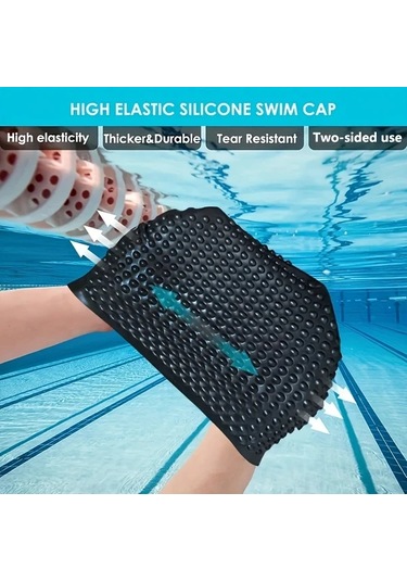 Dashanshop Siyah 1 Adet Nokta Desenli Yüksek Esnek Silikon Bone Siyah