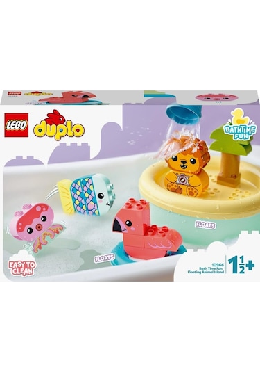 LEGO® Duplo 10966 İlk Banyo Zamanı Eğlencesi Yüzen Hayvan Adası 20 Parça