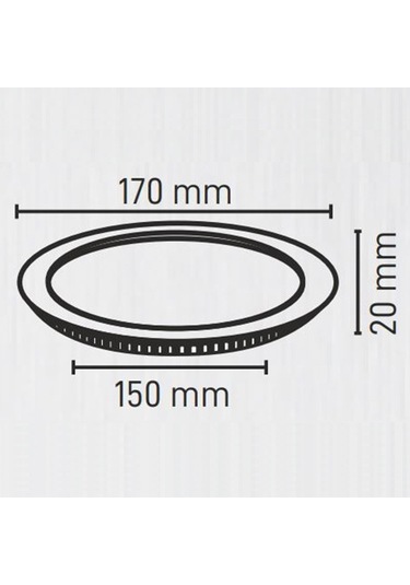 Maxled 12w Siyah Kasa Yuvarlak Sıva Altı Led Panel 6500k Beyaz
