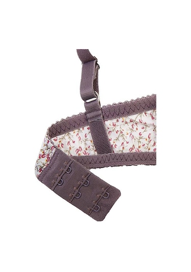 Nbb Kadın Mor Flower Touch Sütyen Külot Takımı Mor