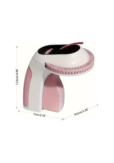 Willowhaven Pembe 6 Şerit Kabartma Etiket Yapıcı Makinesi 3d Taşınabilir Ev Ofis Organizasyon