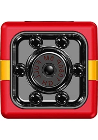 Novahub Mini Kamera Full Hd 1080p Güvenlik Kamerası, Taşınabilir Spor Kırmızı Ev Kamerası, Gece Görüşü Ve Hareket Algılama