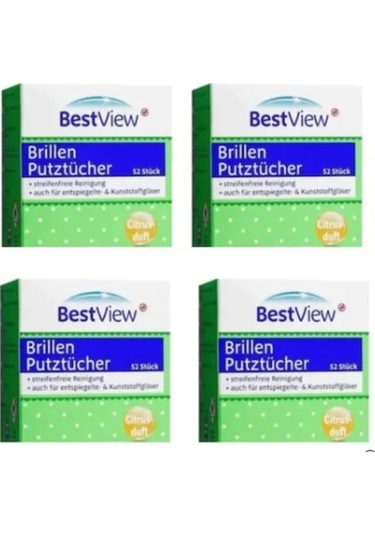 Bestview Gözlük Kask Cam Ekran Temizleme Mendili 208 Adet(4 Kutu )