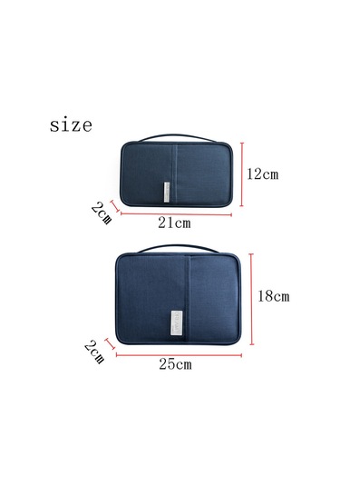 Yifomall Büyük Boy Gezi Pasaport Çantası - Su Geçirmez, Toz Proof, Taşınabilir Kimlik Belgesi Ve Para Çantası - Lacivert