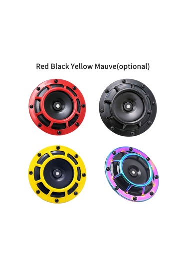 Leezsing 12v Çift Sesli Araç Kornası - 125mm Çap, 115db Yüksek Ses, 2'li Paket