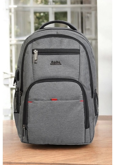 Gri Sportif Darbe Emici Su Geçirmez 13,3-14 İnç Laptop Sırt Çantası Renkli Çok Renkli