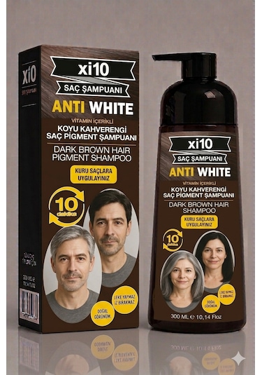 Xi10 Beyaz Kapatıcı Şampuan Dark Brown