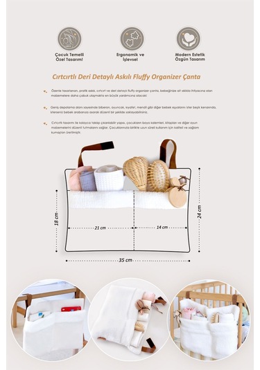 Bebek Askılı Organizer Elephant Renkli