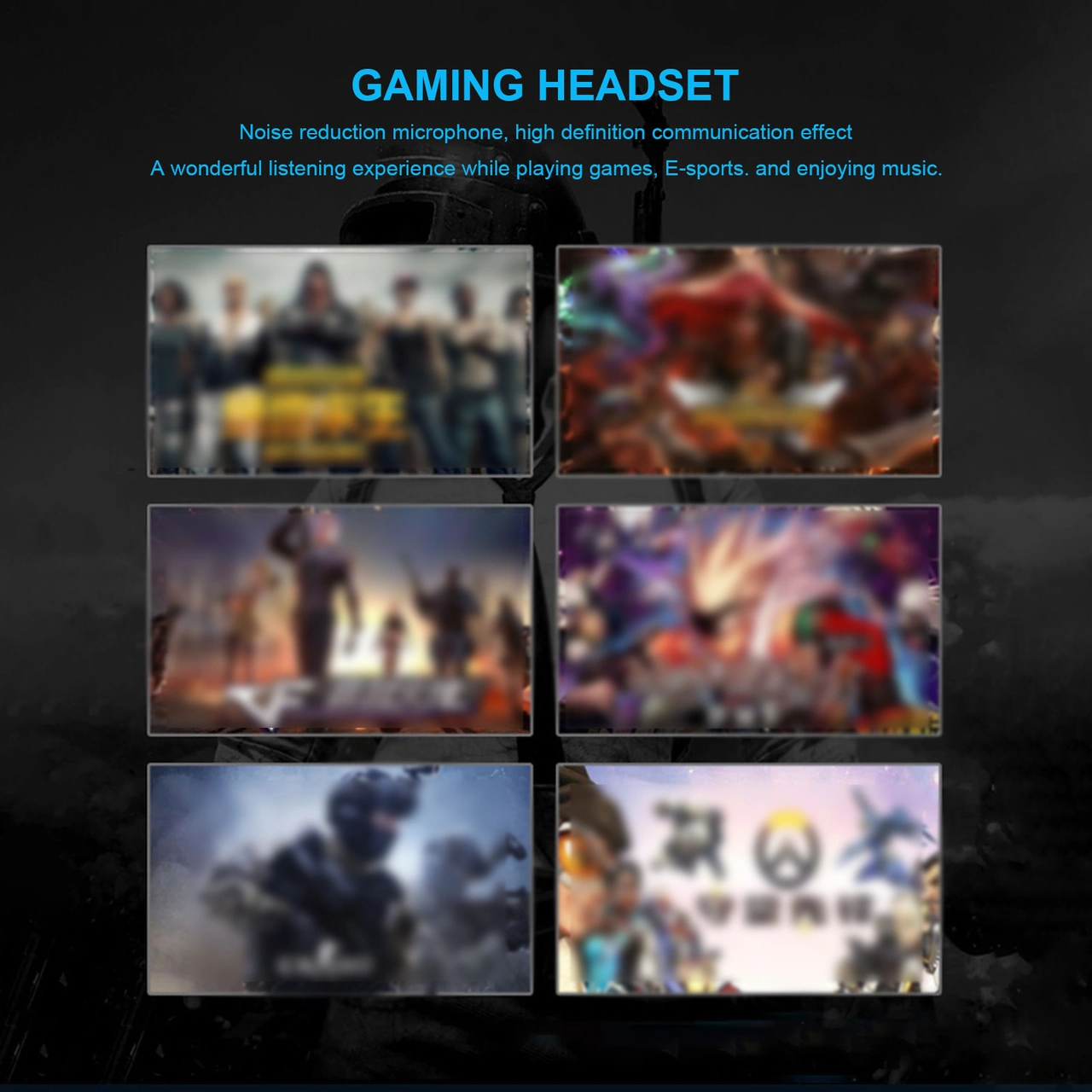 Moveevo Kablolu Kulaküstü Mikrofonlu Oyuncu Kulaklığı, 40mm Hoparlör, 3.5mm Giriş, Bilgisayar/telefon Uyumlu, Siyah