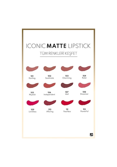 Note Iconic Matte Lipstick 104 Ruler