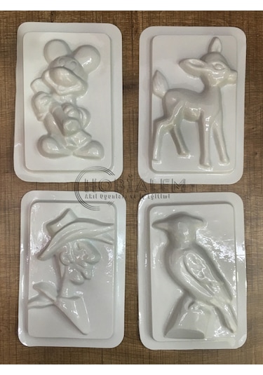 64 Adet. Alçı Kalıbı. 8 Farklı Model. Iş Eğitimi. Etkinlik Seti