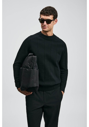 Lufian Grand Siyah Erkek Kazak 112090165 Siyah