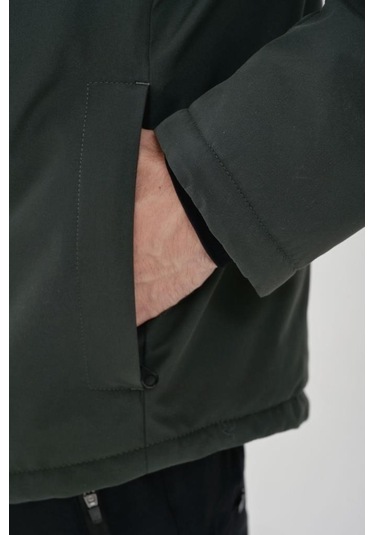 Exuma 2311142 Erkek Yağmur Rüzgar Geçirmez Haki Mont 001