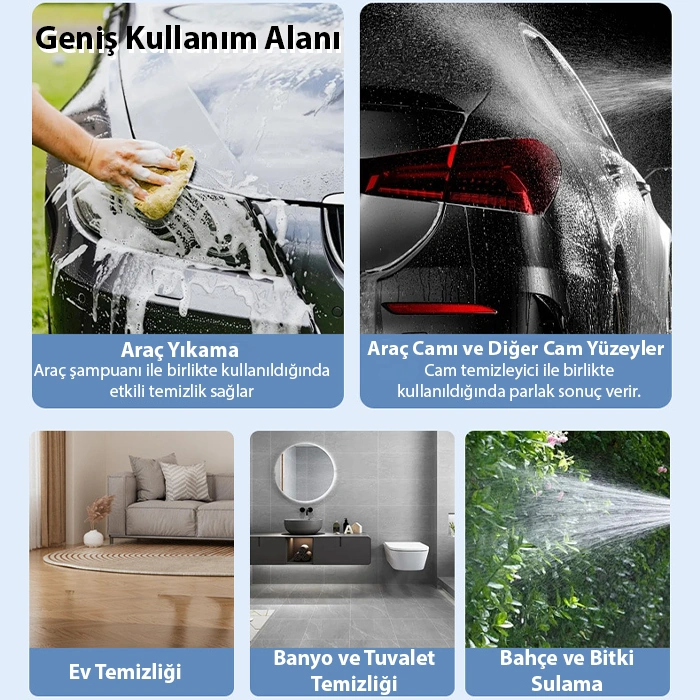 Ally 2l Yüksek Basınçlı Şarjlı Köpük Makinası Oto Yıkama Pompası Köpük Püskürtücü