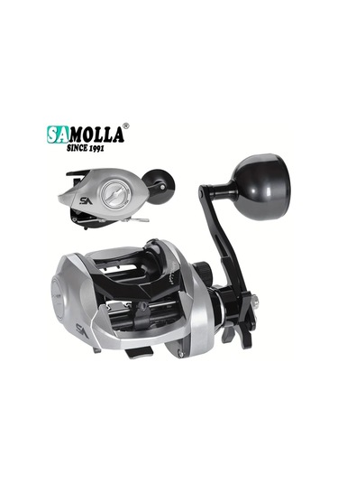 Motion003 Sol El Samolla 1 Adet Baitcasting Makara 64:1 Disli Orani 15kg Maksimum Surukleme Gucu Metal Taban