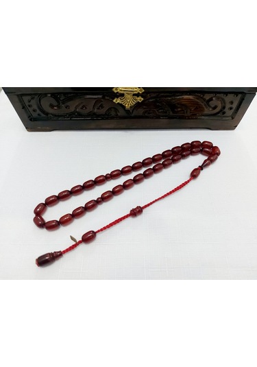 Juaind Hasan Osmnl Bnztm Beyzı Kesim Sıkma Kehribartesbih8.5-12.5