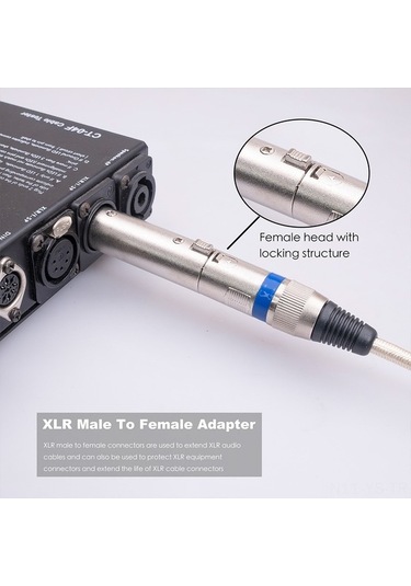 Fortunelane Zink Alloy Xlr Mikrofon Ses Kablosu, Tonalite Adaptörü 2 Adet
