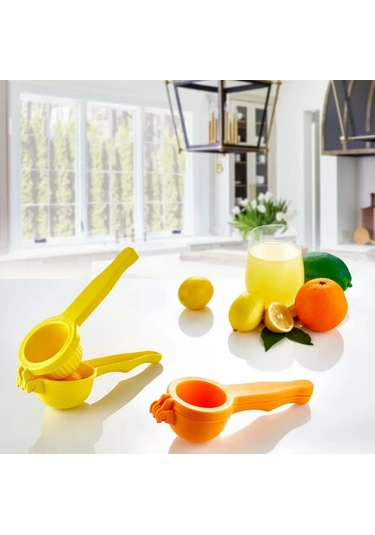 Plastik Pratik Narenciye Limon Portakal Meyve Sıkacağı Büyük Boy Mutfak Aparatı Diğer