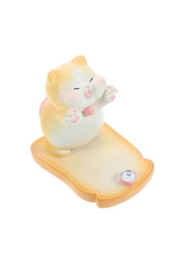 Cep Telefonu İçin Masaüstü Standı, Karikatür Cep Telefonu Tutucu, Masa Desteği 9,5x8,30x6,2cm Beyaz Çok Renkli