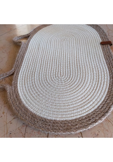 Krem-jüt Evcil Hayvan Mama Paspası, Kedi Mama-su Matı