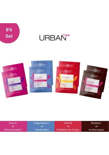 Urban Care Saç Bakım Maske Seti 8 Li PKT.URBANCARE.058