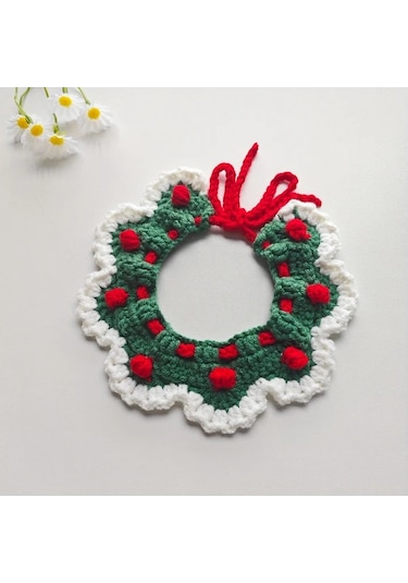 Elmpaly Xs Noelli Kedi Tasması: Noel Baba Şapkalı Ren Geyiği Boynuzlu Yumuşak Kürklü Şal Diğer