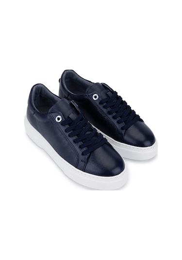 Tamer Tanca Kadın Hakiki Deri Lacivert Sneakers & Spor Ayakkabı 04 502 Bn Ayk Y25 Lacıvert Lacivert