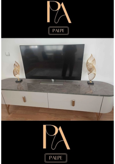 Gold H 2'li Ofis Metal Aksesuar Biblo Ev Salon Dekorasyon Obje