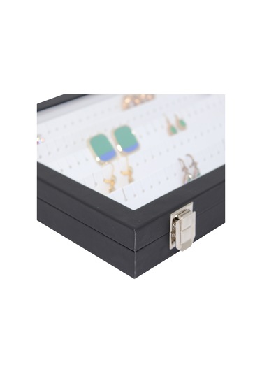 Küpe Kutusu Siyah içi Beyaz