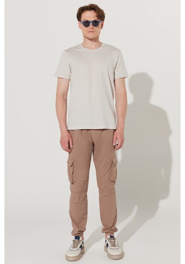 AC&Co / Altınyıldız Classics Erkek Grı Slim Fit Dar Kesim %100 Pamuk Bisiklet Yaka Kısa Kollu Tişört Gri AC&Co / Altınyıldız Classics Erkek Grı Slim Fit Dar Kesim %100 Pamuk Bisiklet Yaka Kısa Kollu Tişört Gri