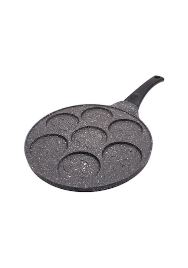Eda Yüz Emojili Granit Döküm Pankek Tavası 28 CM
